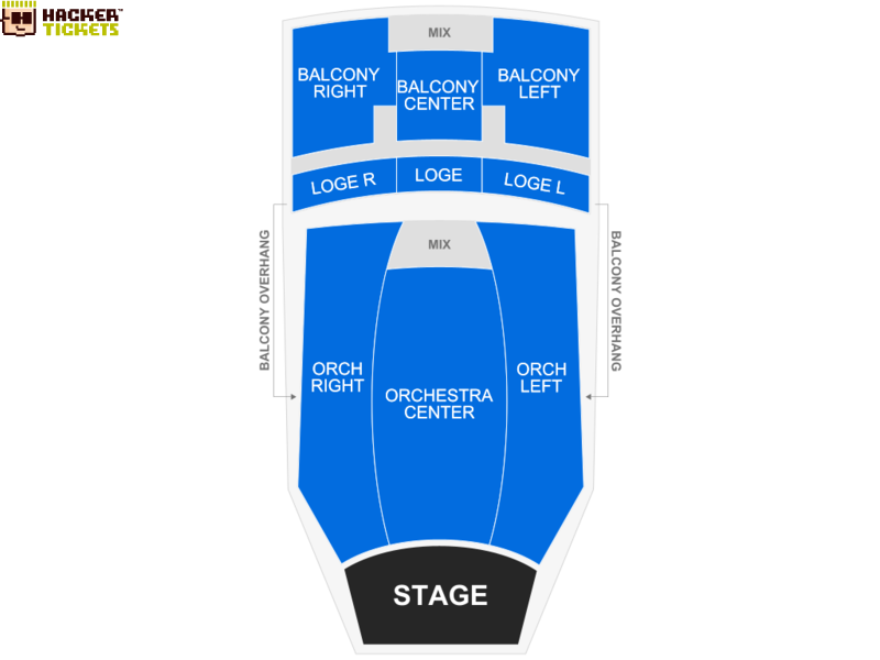 Hackensack Meridian Health Theatre at the Count Basie Center  seating chart