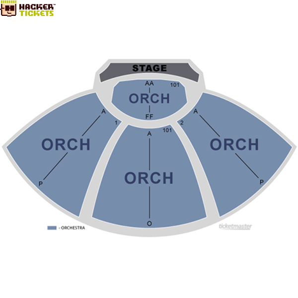 Hart Theatre at the Egg seating chart