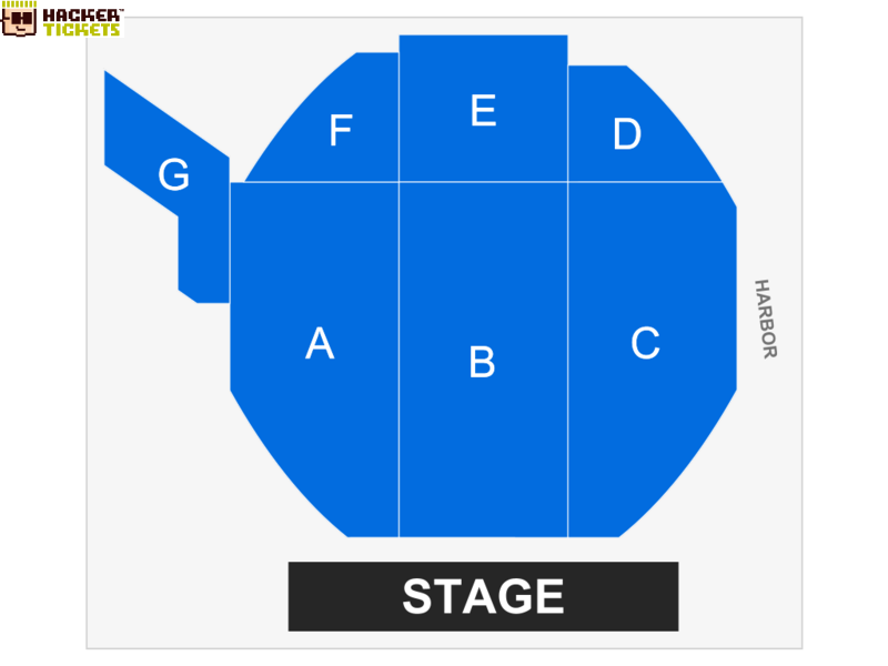 Humphreys Concerts By the Bay seating chart