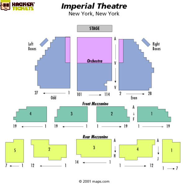 Imperial Theatre - NY seating chart