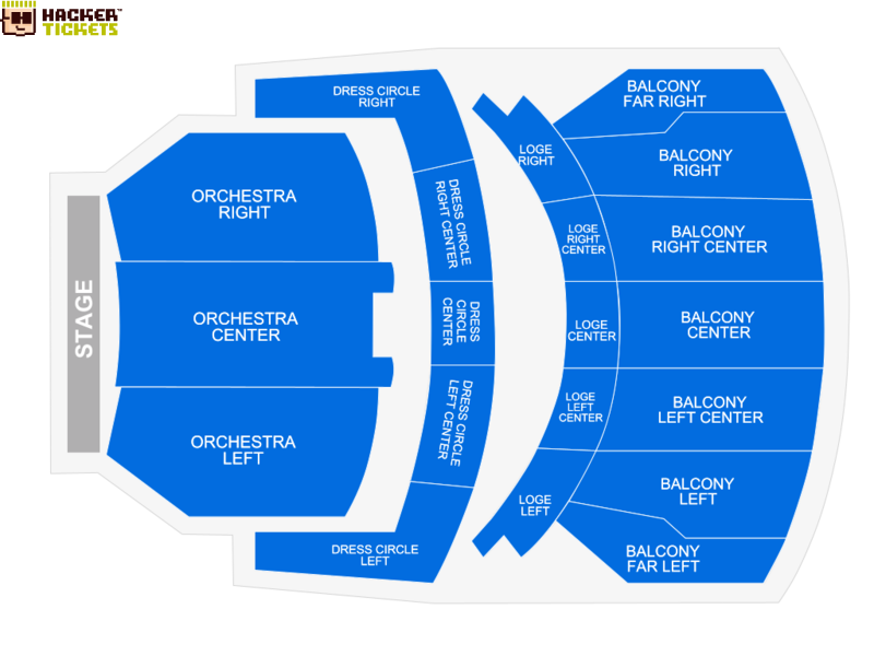 James M. Nederlander Theatre seating chart