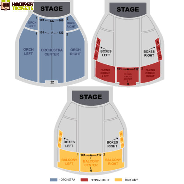 Lyric Theatre seating chart