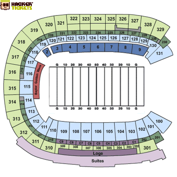 McLane Stadium seating chart