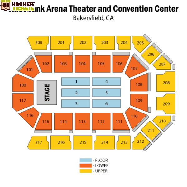 Mechanics Bank Arena seating chart