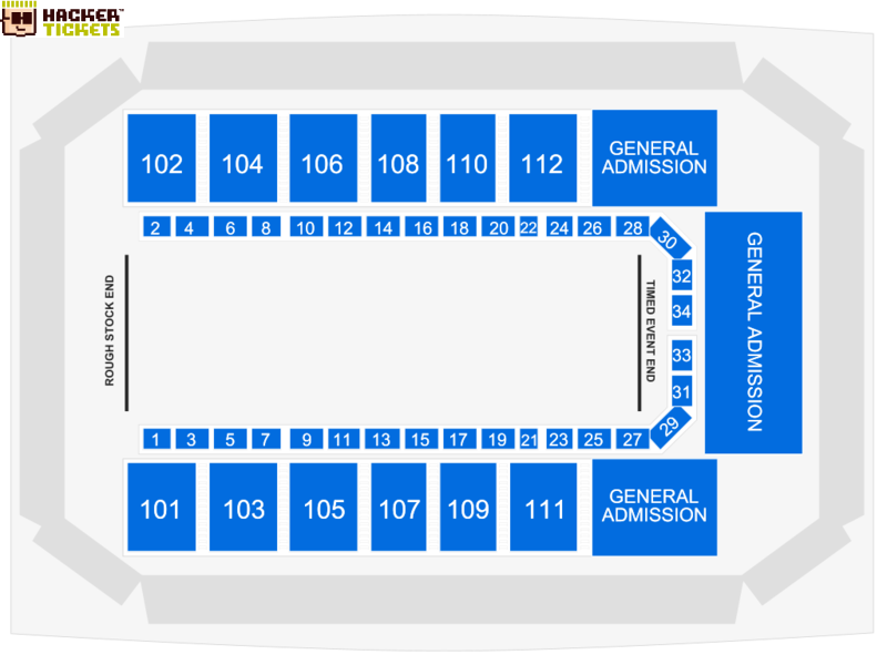 Mesquite Arena seating chart