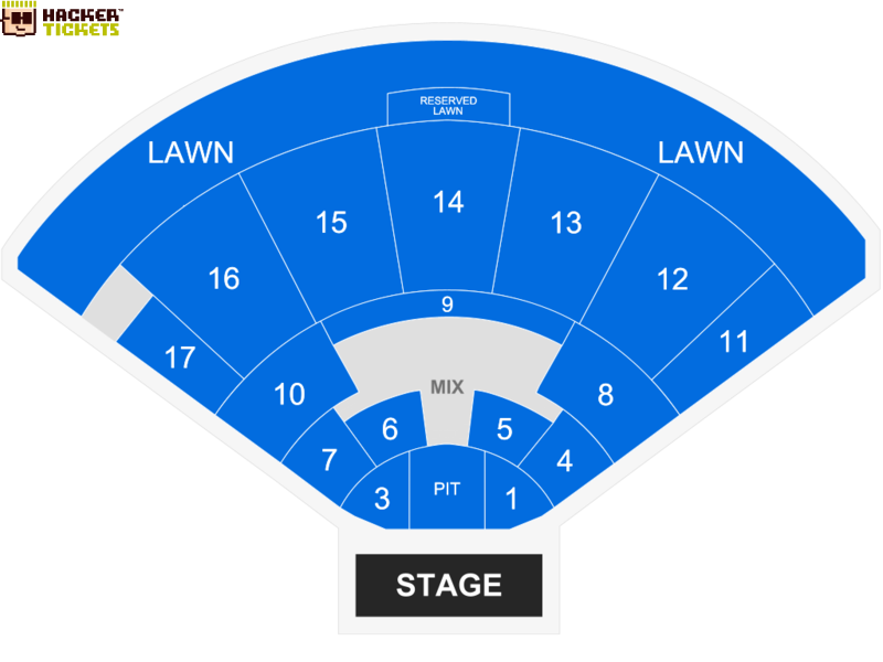 MIDFLORIDA Credit Union Amphitheatre at the FL State Fairgrounds seating chart