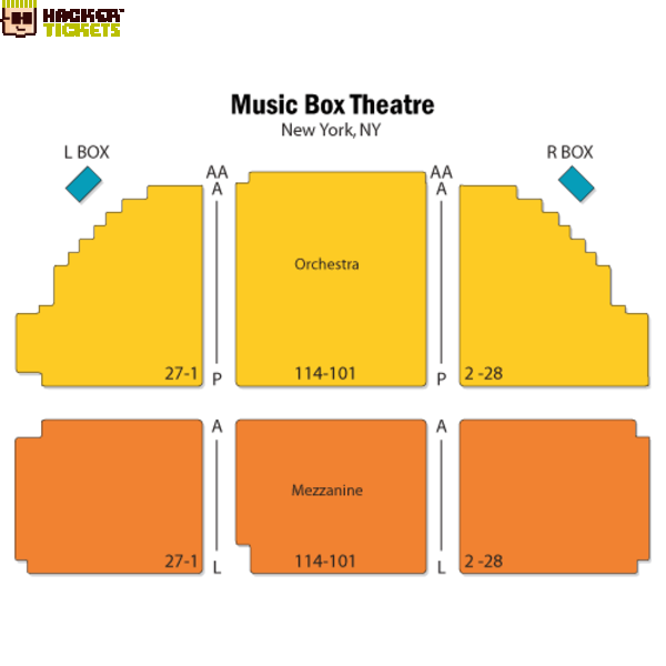 Music Box Theatre-NY seating chart