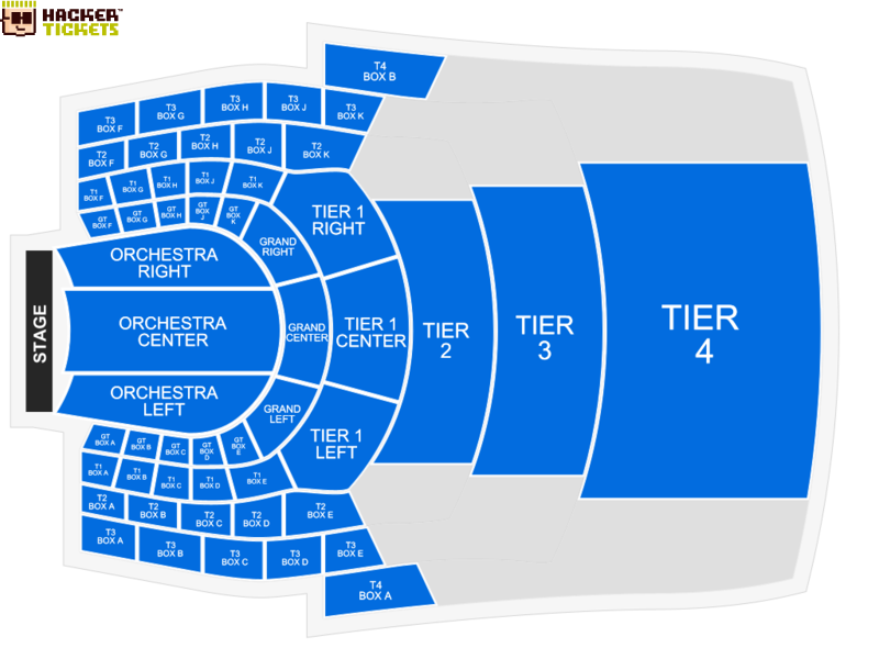 New Jersey Performing Arts Center seating chart