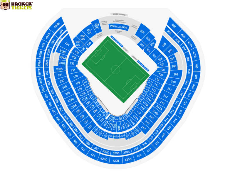 NYCFC at Yankee Stadium seating chart