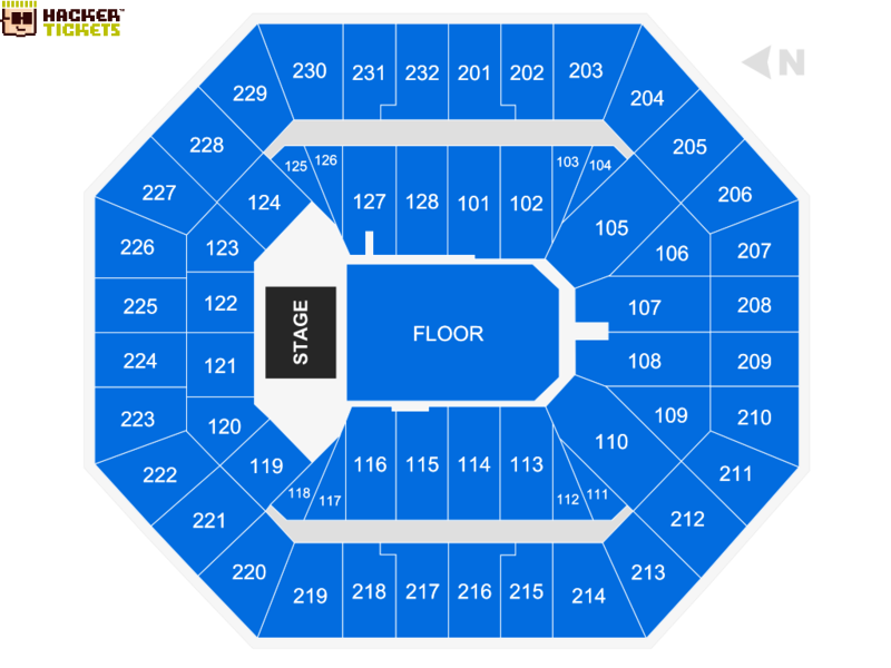 Oakland Arena seating chart