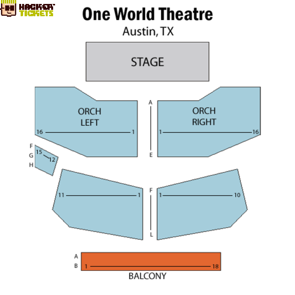 One World Theatre seating chart