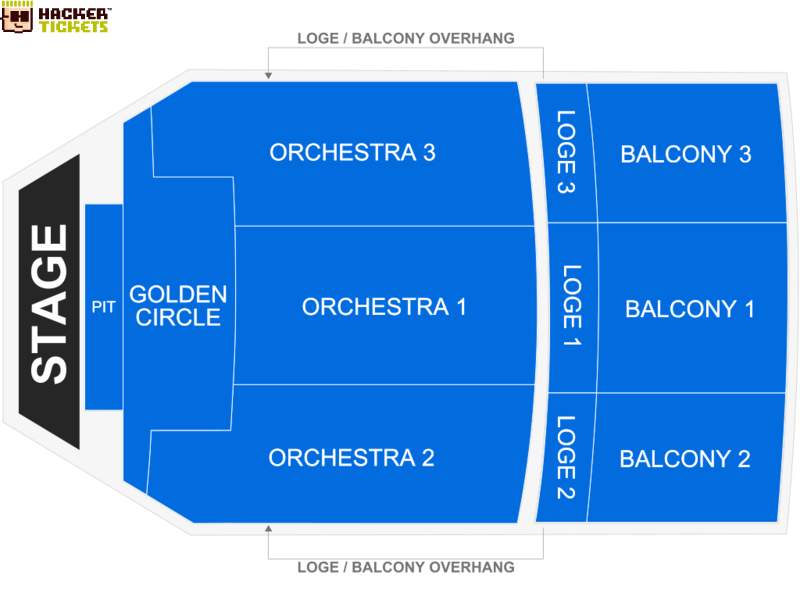 Paramount Theatre seating chart