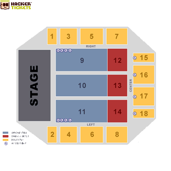 Redding Convention Center seating chart