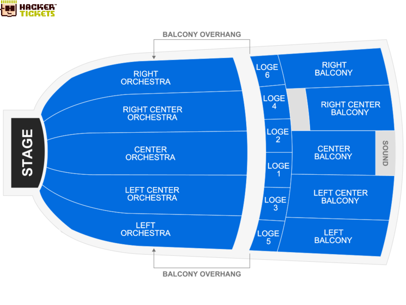 Ritz Theatre seating chart