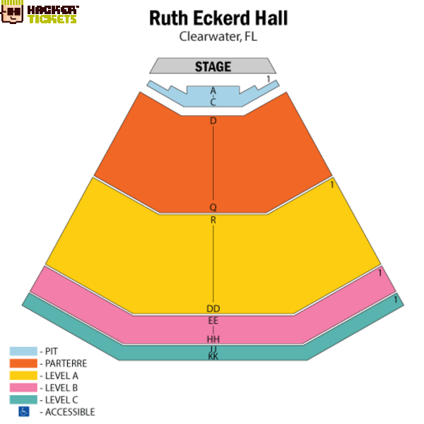 Ruth Eckerd Hall seating chart