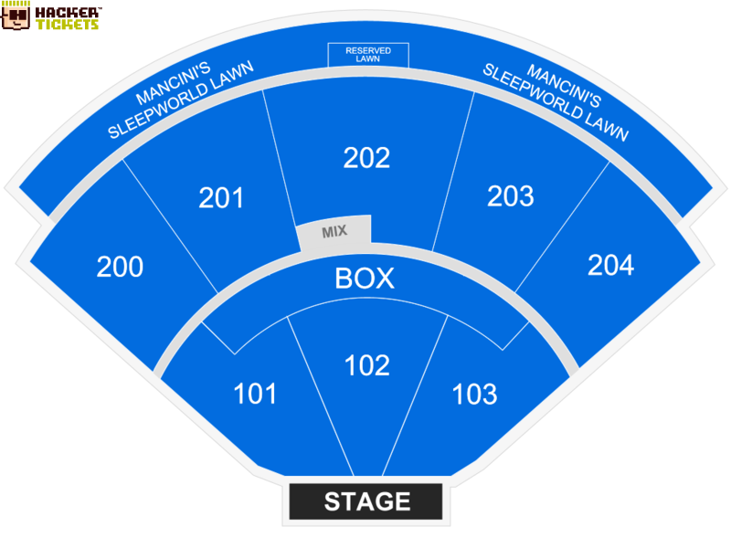 Shoreline Amphitheatre seating chart
