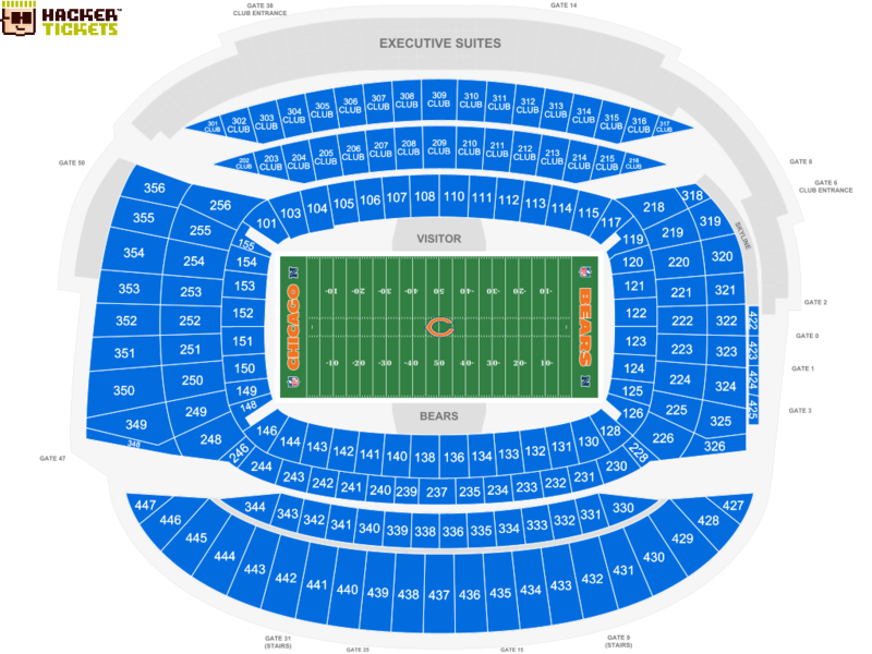 Soldier Field seating chart