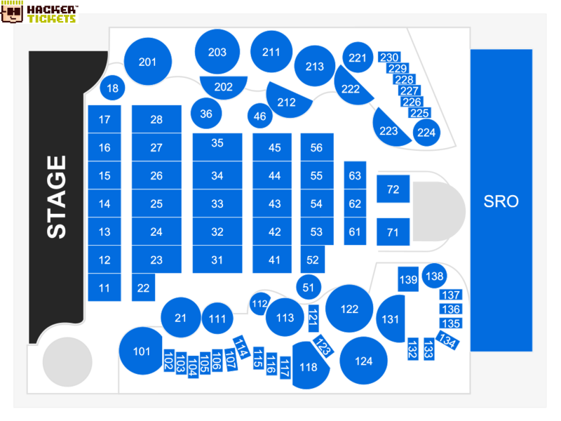 Sony Hall seating chart