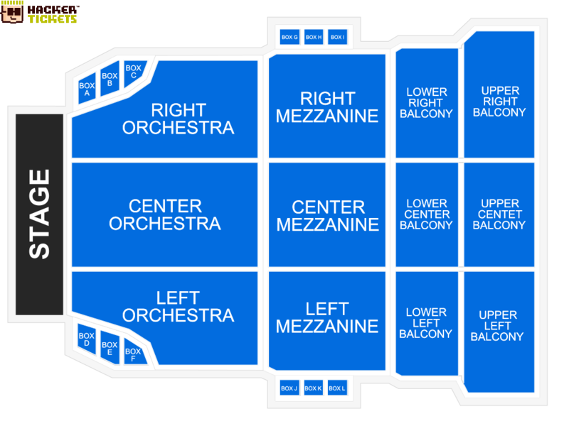 Spreckels Theatre seating chart