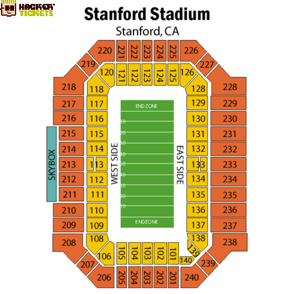 Stanford Stadium seating chart