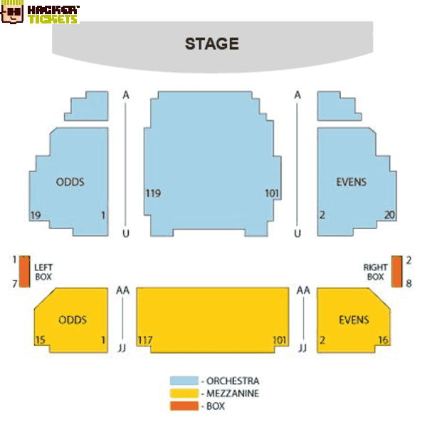 Stephen Sondheim Theatre seating chart