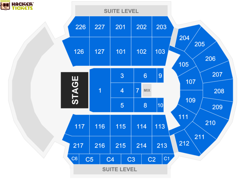 Stockton Arena Tickets Seating Chart