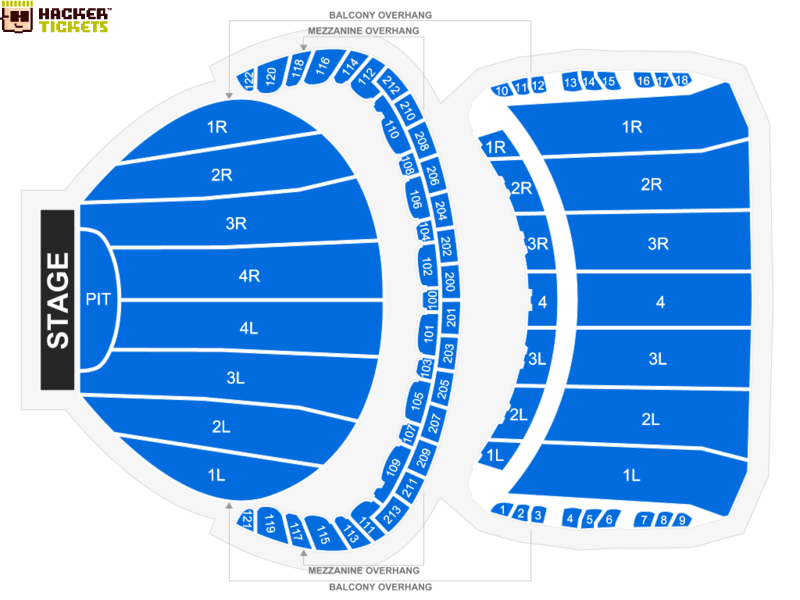 The Chicago Theatre seating chart