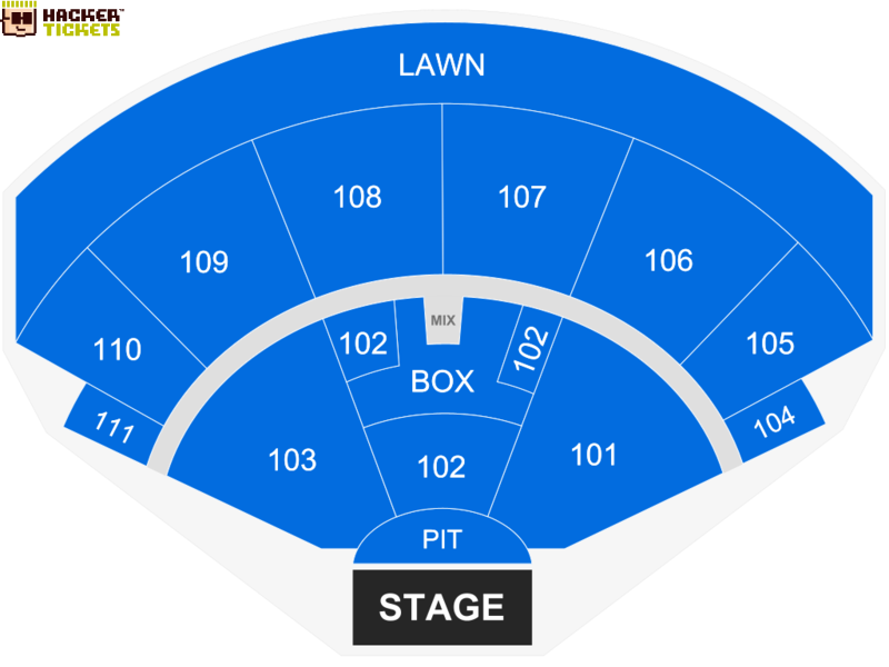 The Cynthia Woods Mitchell Pavilion presented by Huntsman seating chart