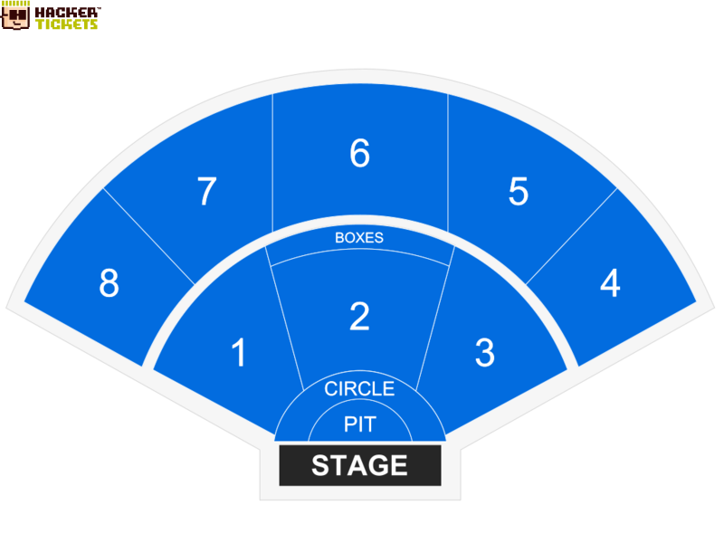The Pacific Amphitheatre seating chart