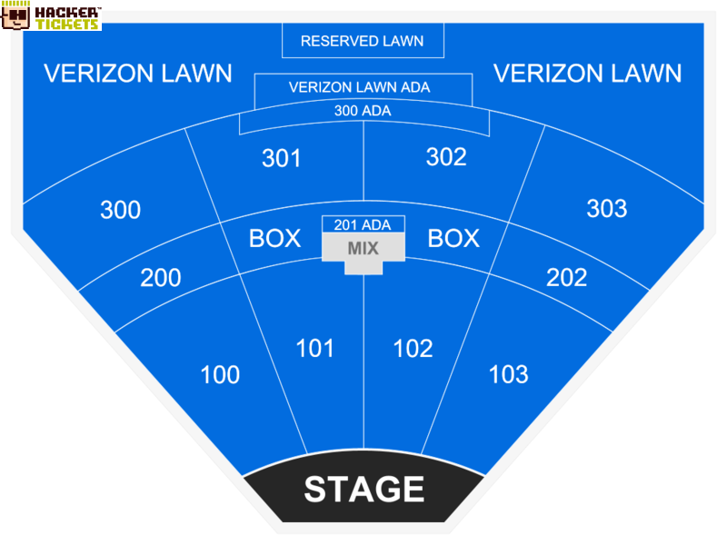 The Pavilion at Toyota Music Factory seating chart