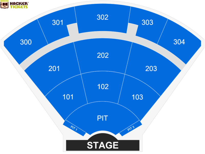 The St. Augustine Amphitheatre seating chart