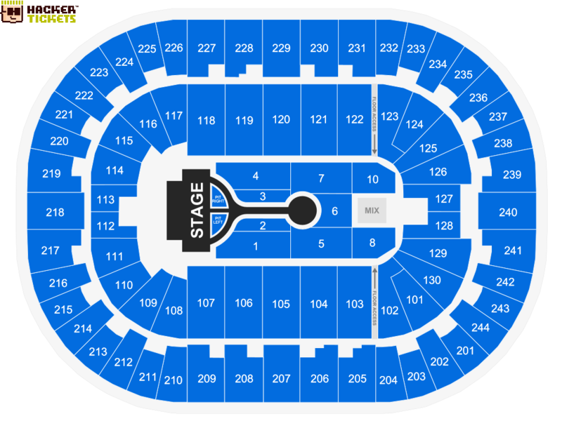 Times Union Center seating chart