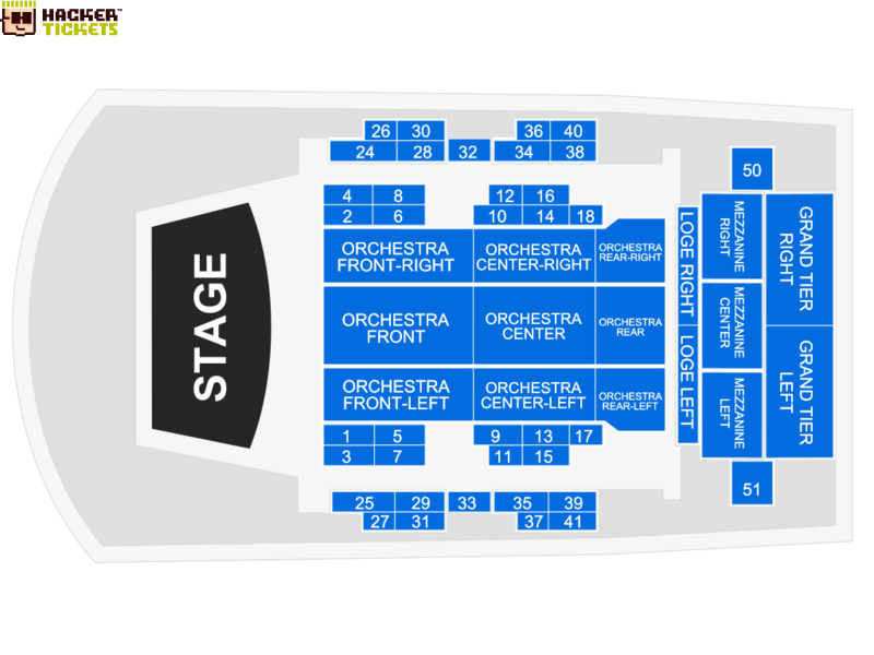 Times-Union Center for the Performing Arts - Jacoby Hall seating chart