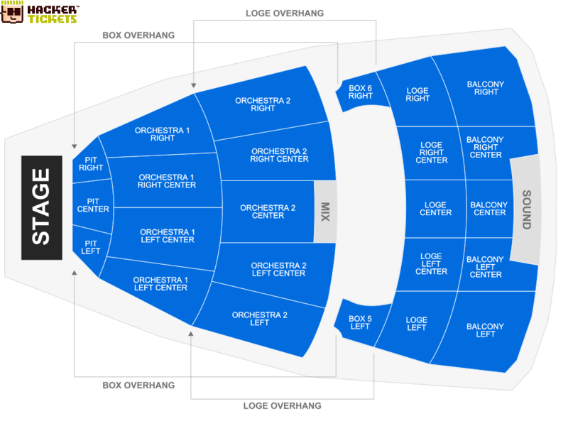 Times-Union Center for the Performing Arts - Moran Theater seating chart