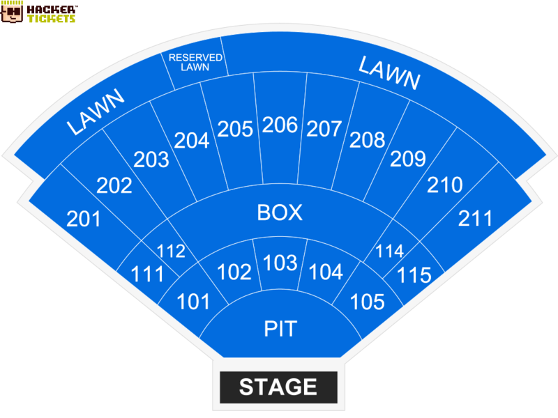 Toyota Amphitheatre seating chart