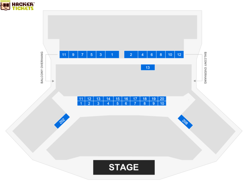 Toyota Oakdale Theatre seating chart
