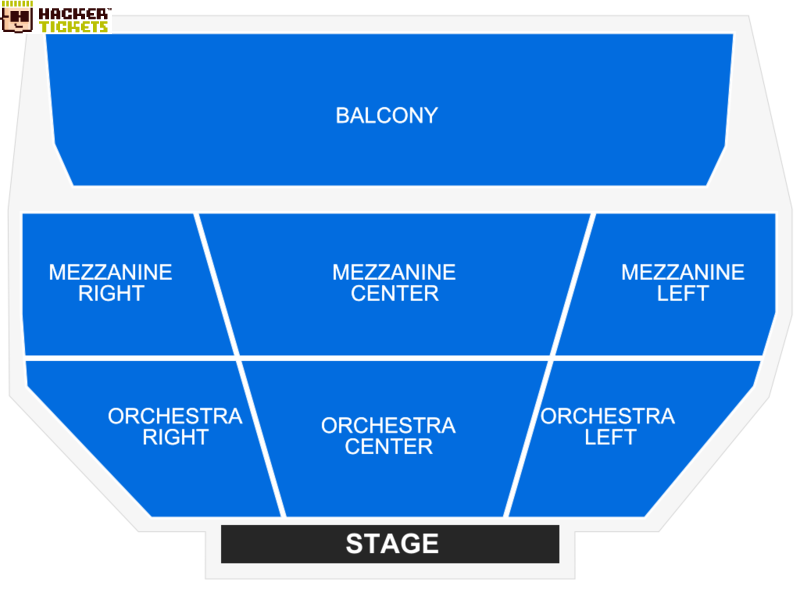 Tropicana Showroom seating chart