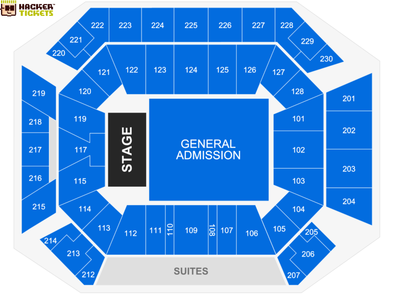 Wintrust Arena seating chart