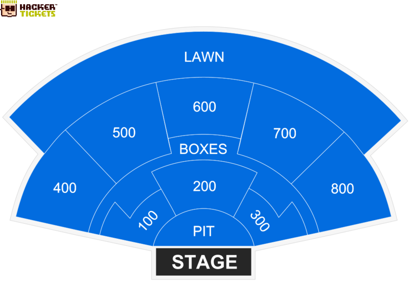 XFINITY Theatre seating chart